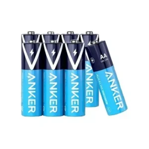 بسته‌ی ۸ عدد باتری قلمی آلکالاین انکر مدل Anker AA Alkaline Batteries B1810011