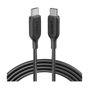 کابل ۹۰ سانتی‌متر USB-C به USB-C انکر مدل Anker PowerLine III A8852 - مشکی