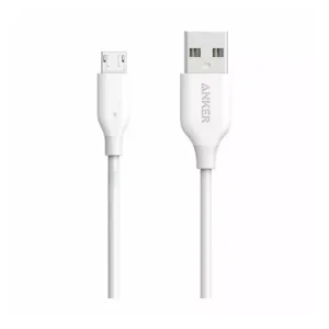 کابل ۹۰ سانتی‌متری Micro USB انکر مدل Anker PowerLine A8132 - سفید